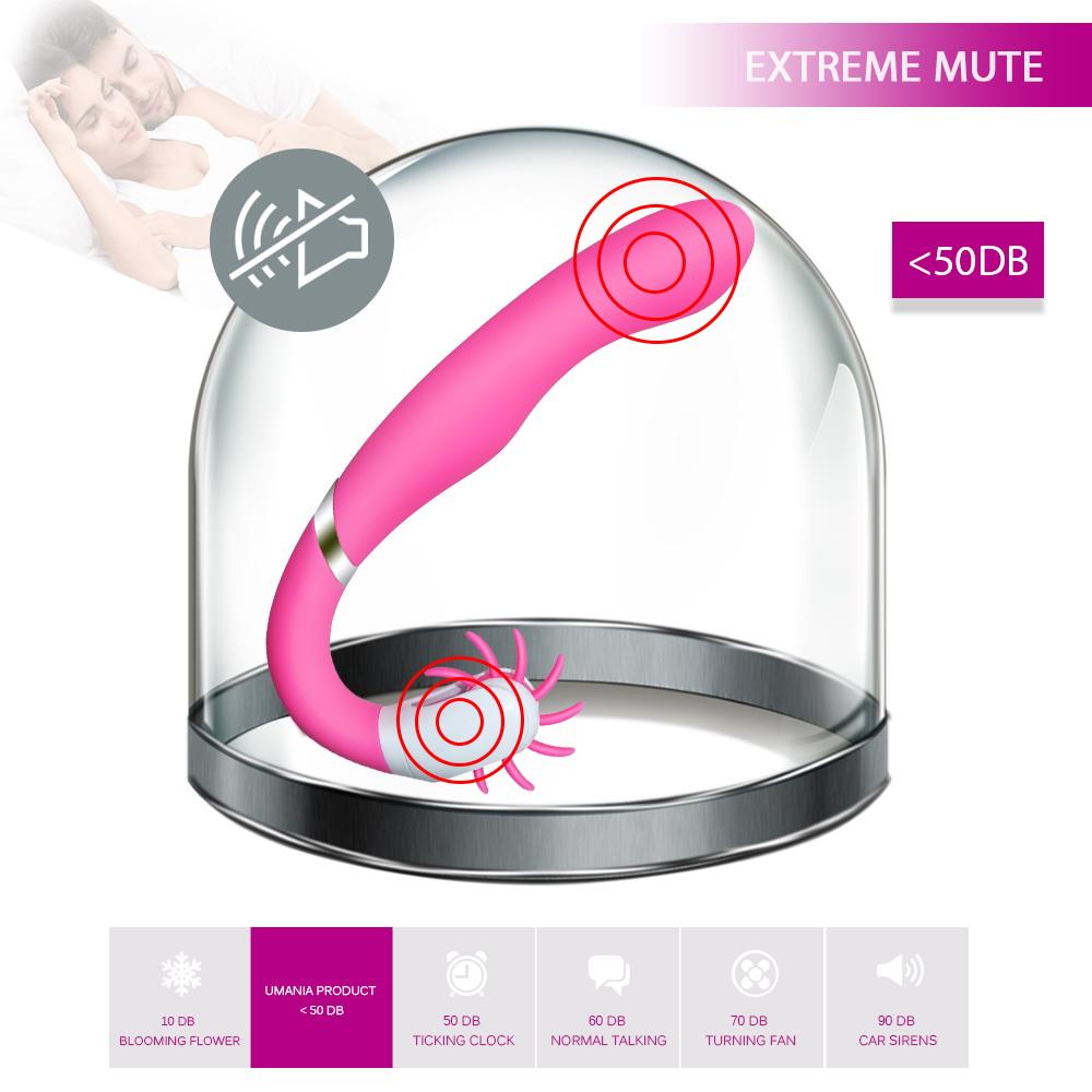 Unique Brushes Design for Better Clitoris Stimulation Plus G Spot Vibrator, Powerful Dual Motors Sex Toy