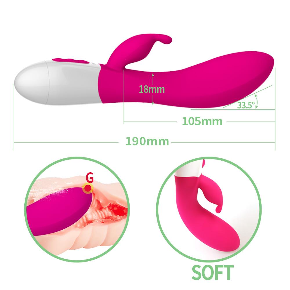 LETEN Multi Speed Vibrator For Women Wireless Clitoris Massage Rabbit Vibrator Silicone Soft Waterproof G Spot