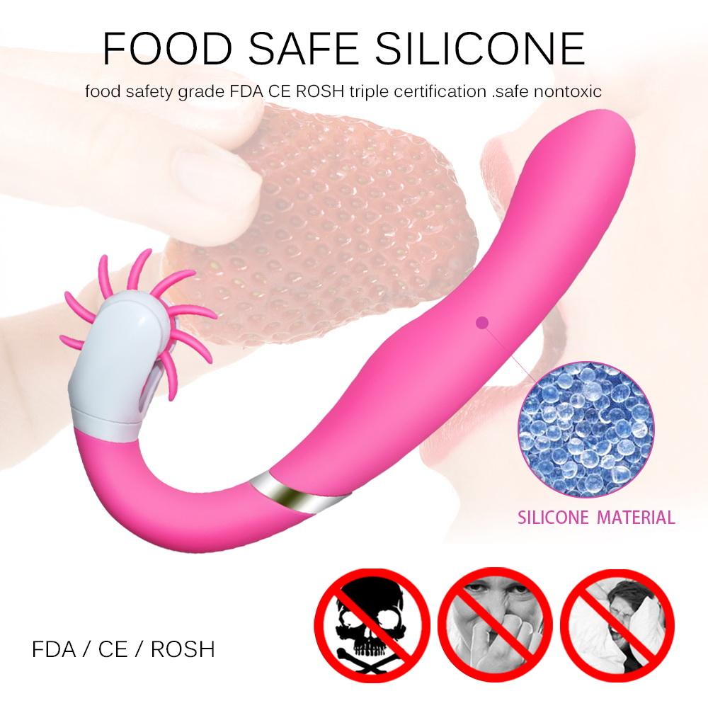 Unique Brushes Design for Better Clitoris Stimulation Plus G Spot Vibrator, Powerful Dual Motors Sex Toy