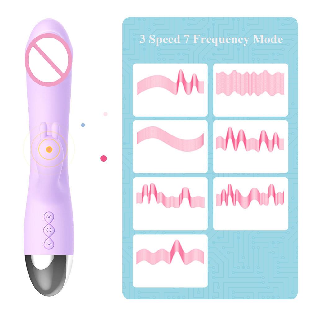 LETEN Rabbit Vibrator G-Spot Clitoris Super Soft Massager Stimulator