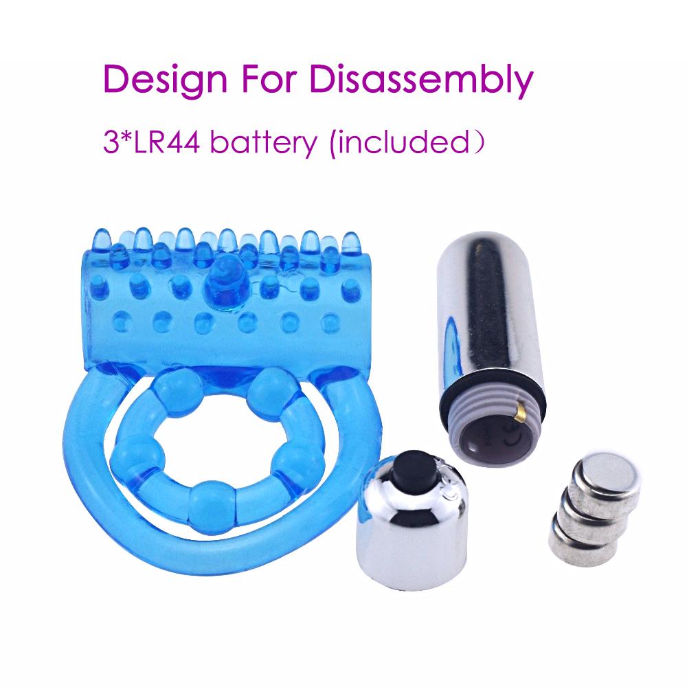Novelty toy male longer lasting sex crystal penis cock vibrator ring vibrating sexy toys