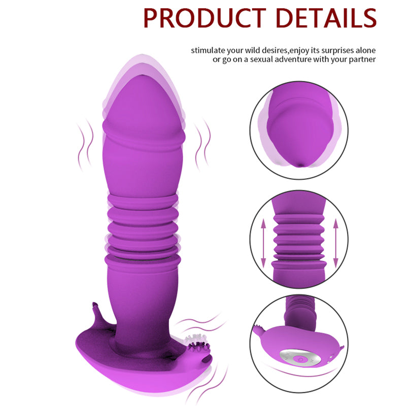 Retractable Female Wear Double Motor a Generation Vibrating Couples Remote Control Sex Jumpers