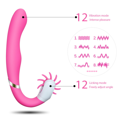 Unique Brushes Design for Better Clitoris Stimulation Plus G Spot Vibrator, Powerful Dual Motors Sex Toy